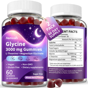 Gummies Aanuan Glycine 3g L-théanine magnésium glycinate en vue de face