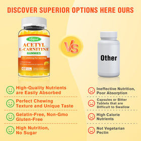 Gummies Acétyl L-Carnitine Sijigood avec une mangue