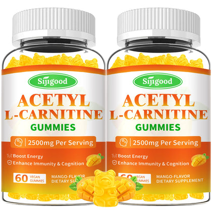 Gummies Acétyl L-Carnitine Sijigood pot de 120 comprimés