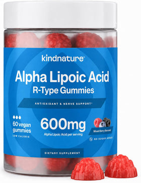Gummies Acide Alpha-Lipoïque 600mg de kindnature, avant, vue de face