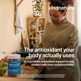 Gummies Acide Alpha-Lipoïque 600mg de kindnature, présentation sur une assiette