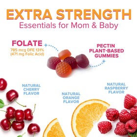Gummies Acide Folique Nature's Nutrition gummies sur une table