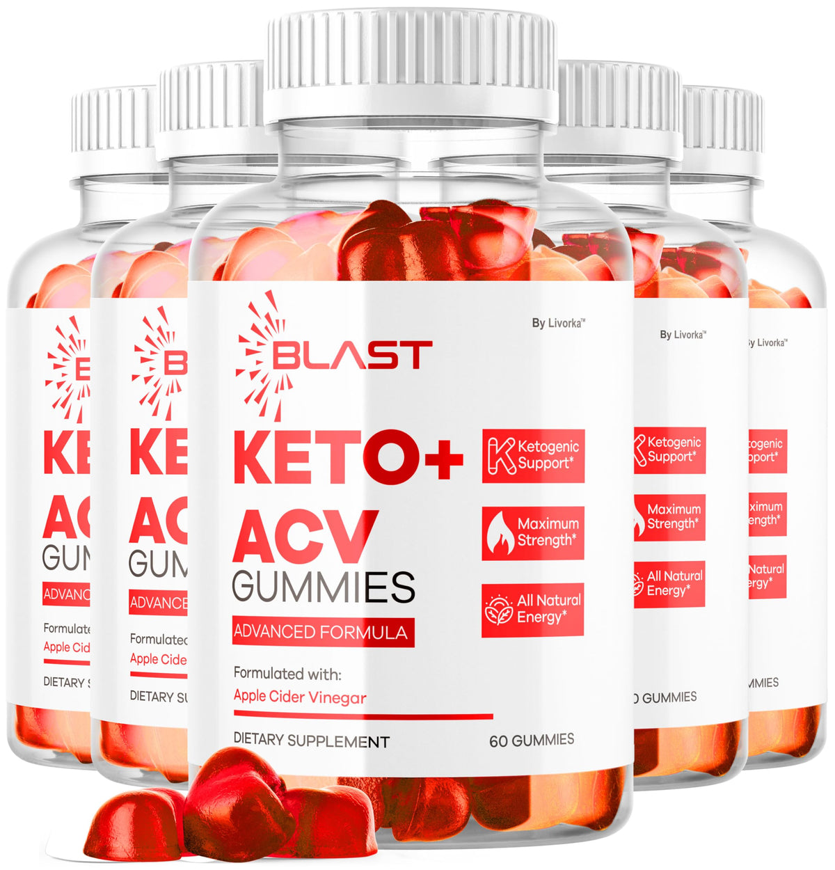 Gummies ACV Blast Keto LIVORKA en pot de 300 unités