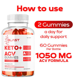 Gummies ACV Blast Keto LIVORKA sur fond neutre