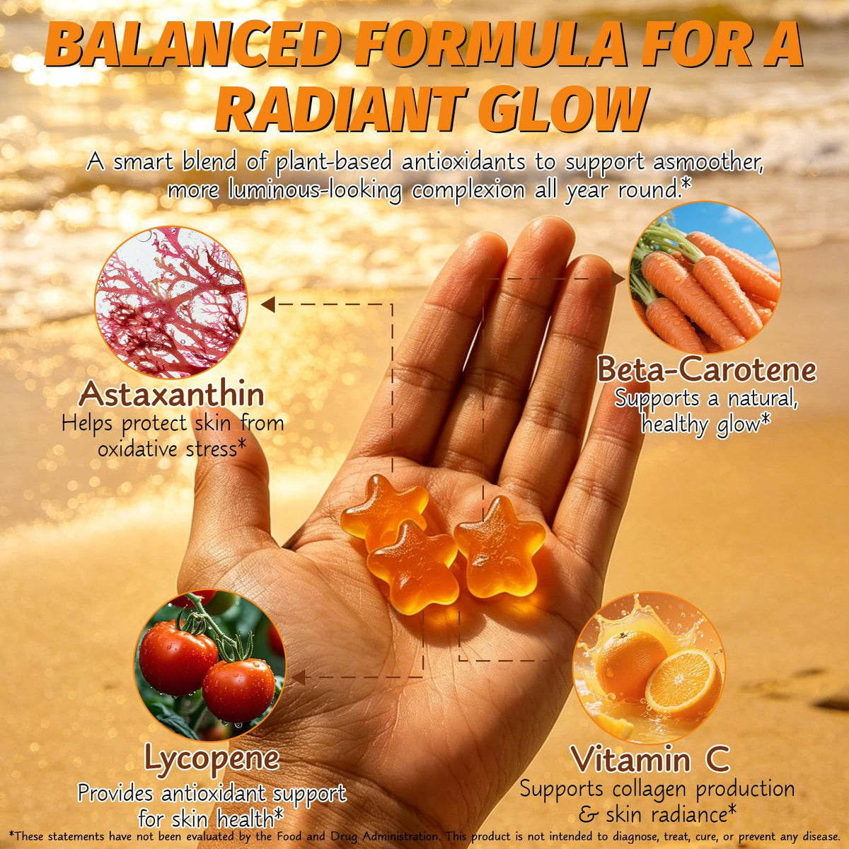Gummies ADSBJUX avec astaxanthine et lycopène