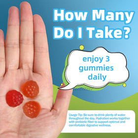 Gummies AFXMATE montrant la texture et la couleur
