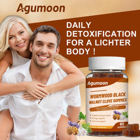 Gummies Agumoon 10-en-1, affichage avec d'autres compléments alimentaires