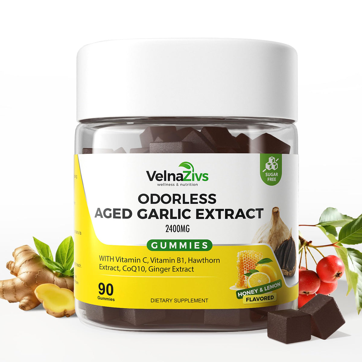 Gummies ail vieilli Velna zivs 90 comprimés vue avant