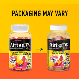 Gummies Airborne 500mg, gummies dans un bol
