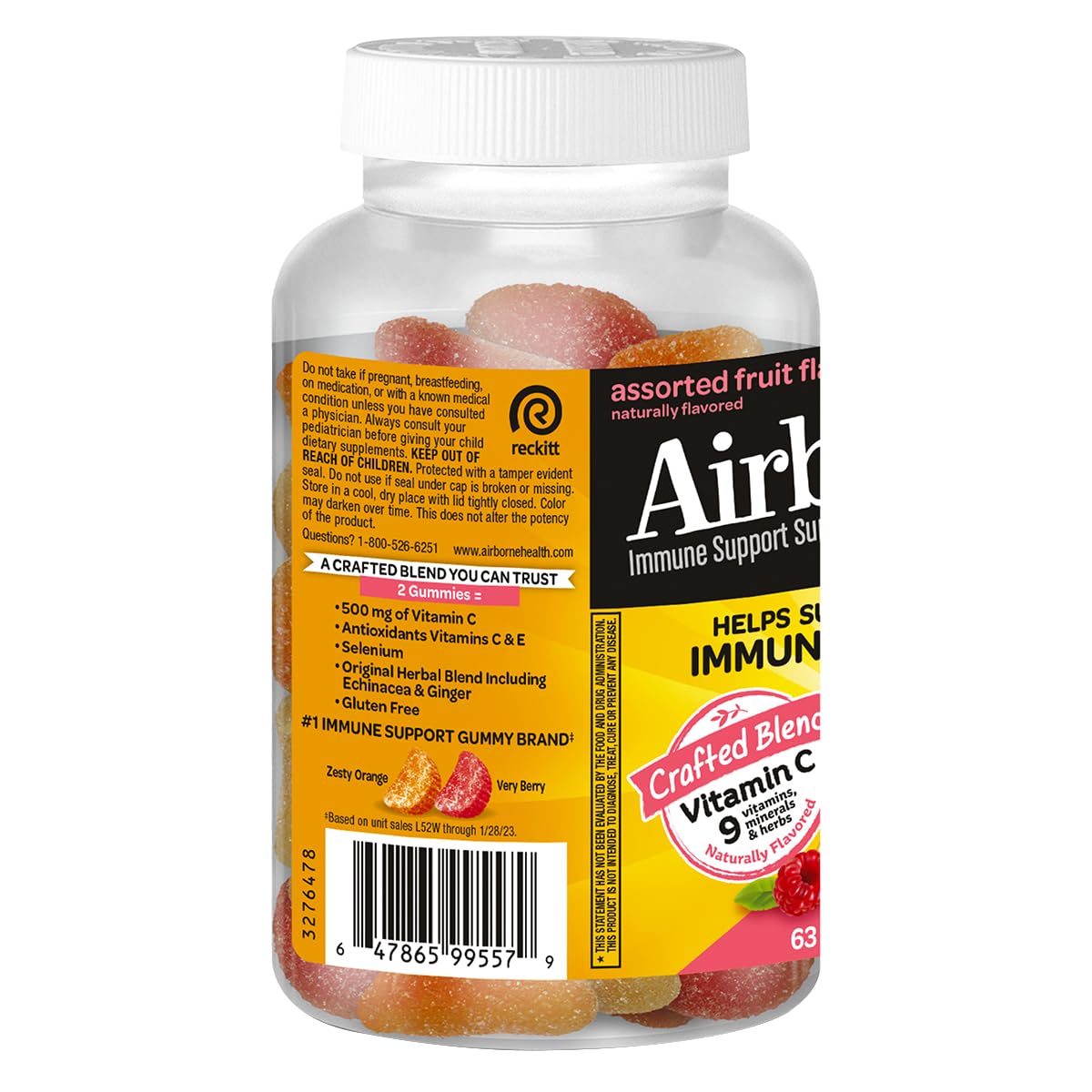 Gummies Airborne 500mg, présentation des gummies