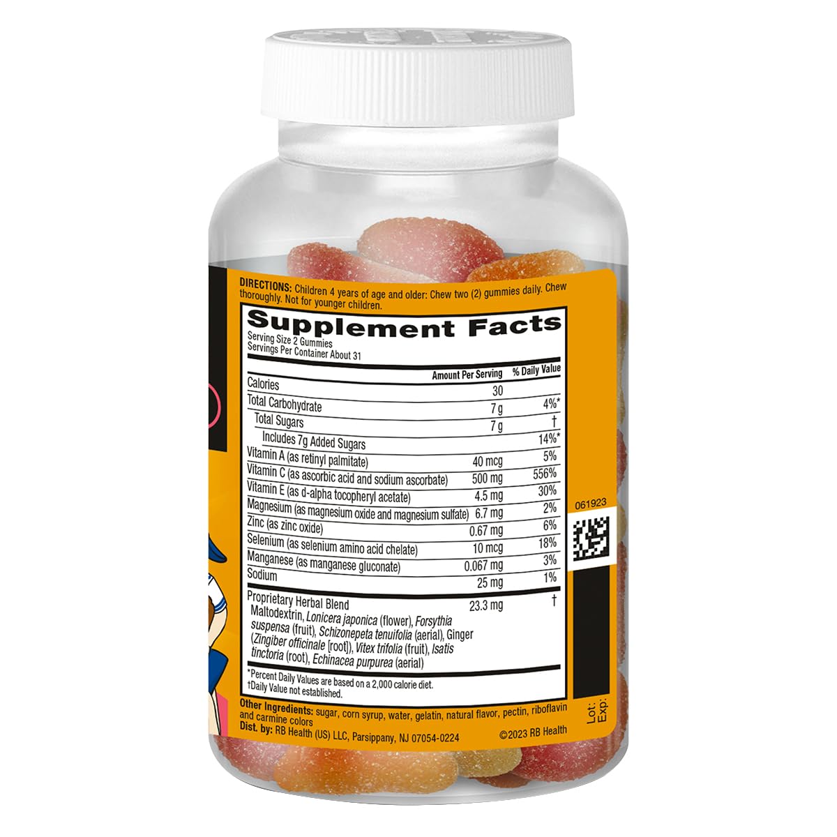 Gummies Airborne 500mg, une poignée de gummies