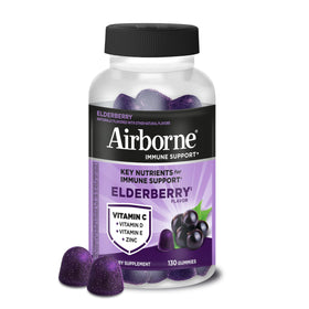Gummies Airborne au sureau, boîte de 130 pièces vue de face