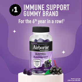 Gummies Airborne au sureau, détail de la texture des gummies