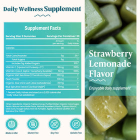 Gummies Algues Maritimes Akasha Superfoods avec une main tenant un gummy