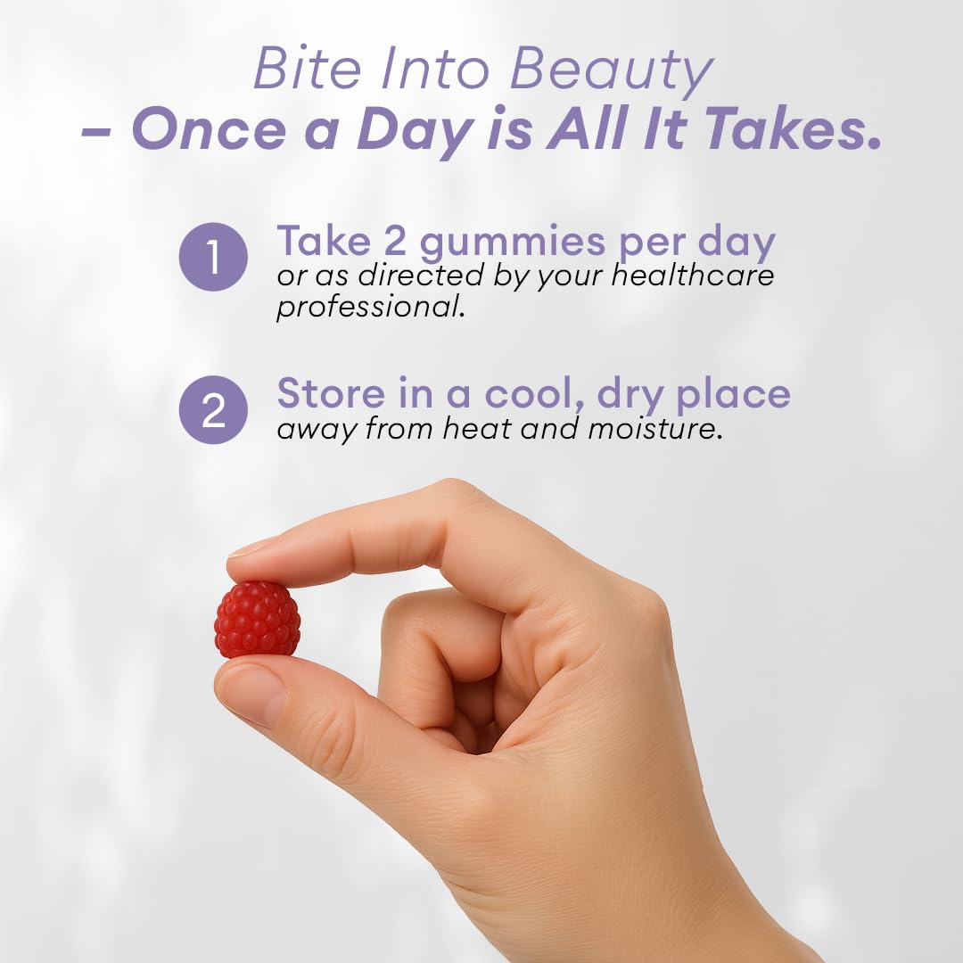Gummies ALLURA HAIR, texture des gummies en gros plan