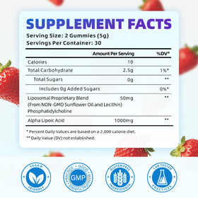 Gummies Alpha Lipoïque softbear montrant la texture et couleur fraise