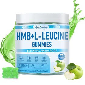 Gummies andmino HMB et L-Leucine 3000mg en boîte, saveur pomme