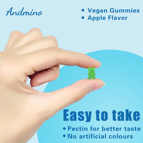 Gummies andmino HMB et L-Leucine 3000mg, mise en scène avec des fruits