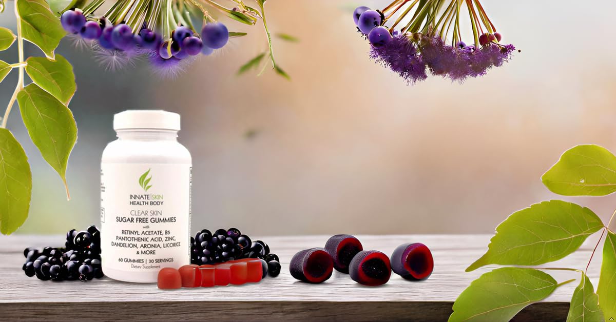 Gummies anti-acné Innate Skin avec tige de curcuma