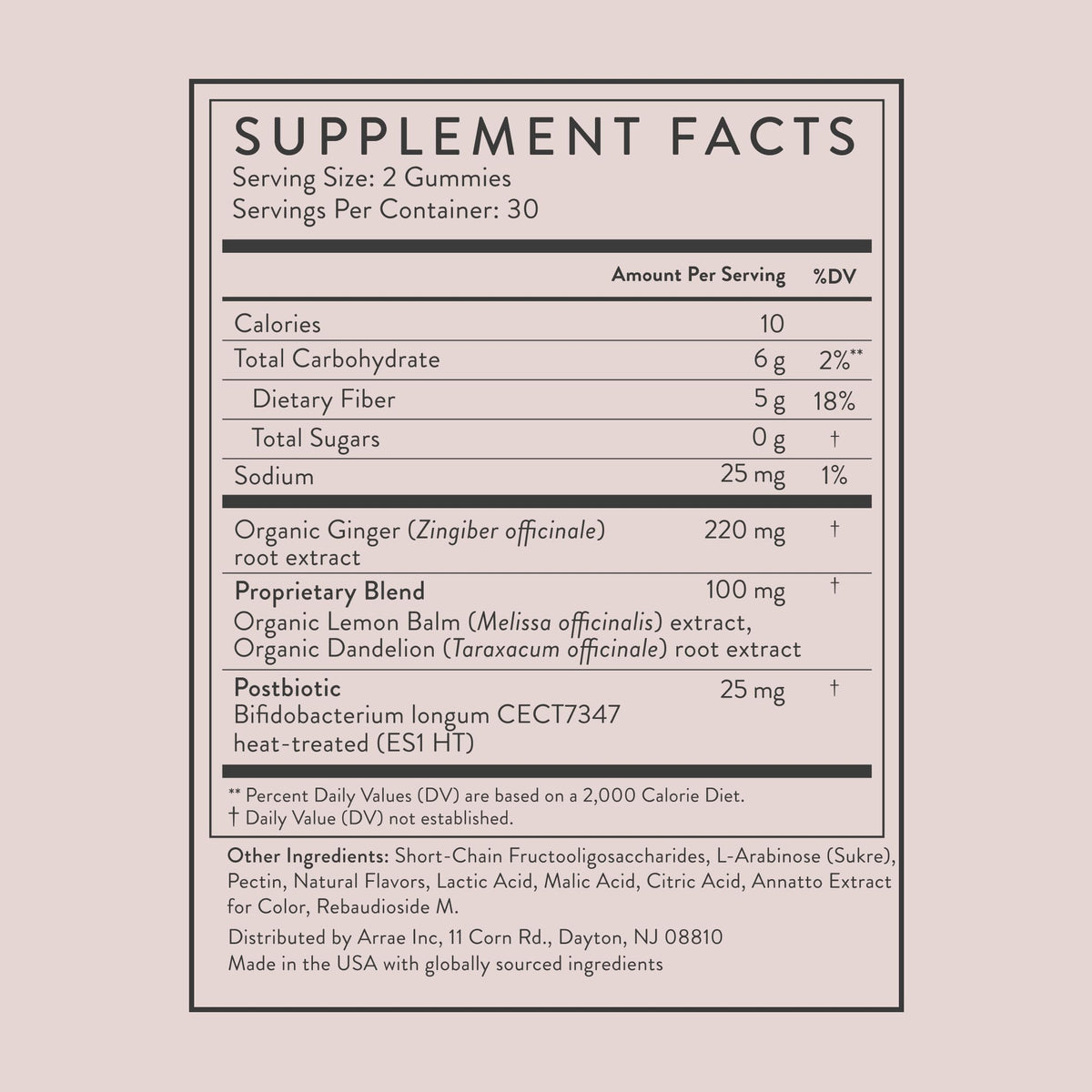 Gummies Arrae Pêche Citron dans un sac de sport