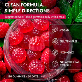 Gummies Ashwagandha 2000mg avec ingrédients clés