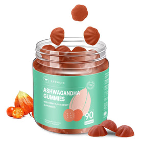 Gummies Ashwagandha AFXMATE 300mg sans sucre, vue de face