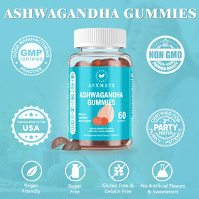 Gummies Ashwagandha AFXMATE dans les mains d'une personne