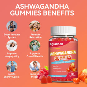 Gummies Ashwagandha Agumoon saveur framboise
