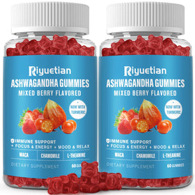 Gummies Ashwagandha Bio 2500 mg de Riyuetian, vue de face