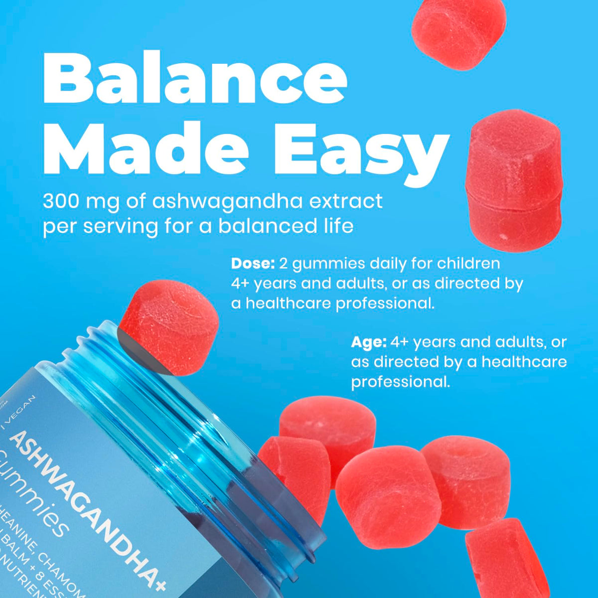 Gummies Ashwagandha DR. MORITZ avec des ingrédients naturels