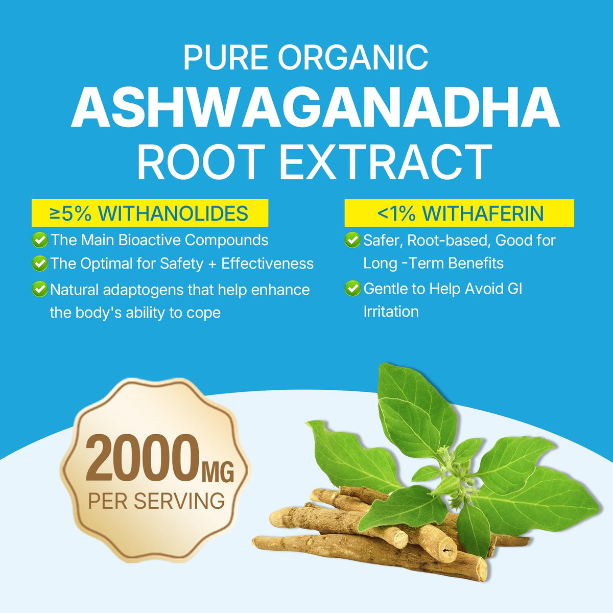 Gummies Ashwagandha LILICARE 2000mg avec une main les tenant