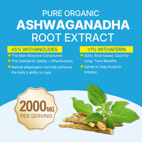 Gummies Ashwagandha LILICARE 2000mg avec une main les tenant
