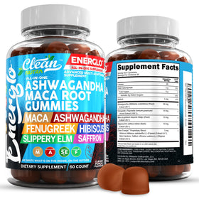 Gummies Ashwagandha Maca de Clean Nutraceuticals en pot de 200g