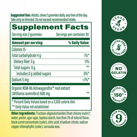 Gummies Ashwagandha MegaFood avec saveur de fruits rouges