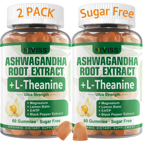 Gummies Ashwagandha NEVISS 2000mg vue de face avec emballage