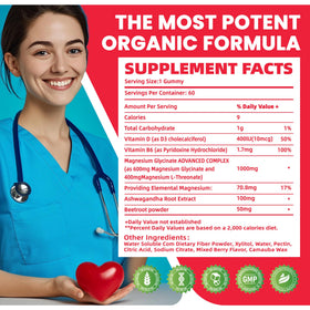 Gummies Ashwagandha NUTRAGOGO montrant les gummies à l'intérieur