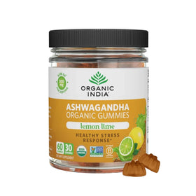 Gummies Ashwagandha ORGANIC INDIA 300mg, pot de 60 pièces