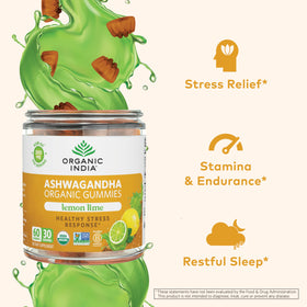 Gummies Ashwagandha ORGANIC INDIA, détail de la texture