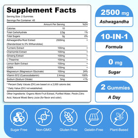 Gummies Ashwagandha Sijigood, présentation sur une table