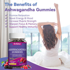 Gummies Ashwagandha SmildeHeal dans une main