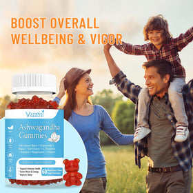 Gummies Ashwagandha Vazatisi dans un flacon refermable