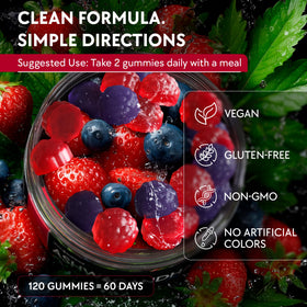 Gummies Ashwagandha YOLOBALANCE vue de dessus