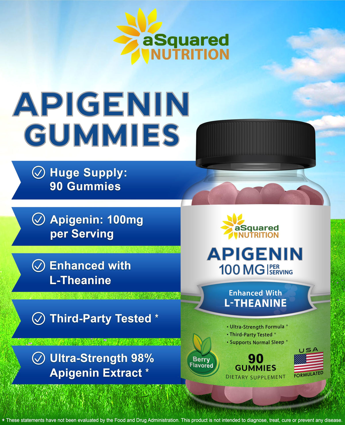 Gummies aSquared Nutrition en gros plan