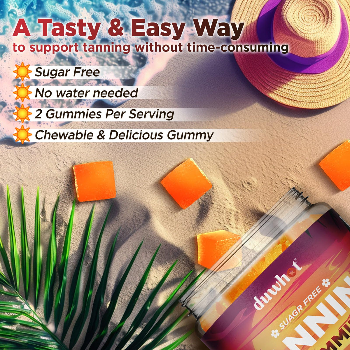 Gummies Astaxanthin 24mg duwhot avec un verre d'eau