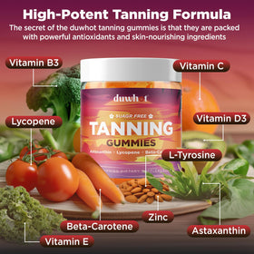 Gummies Astaxanthin 24mg duwhot montrant la texture des gummies