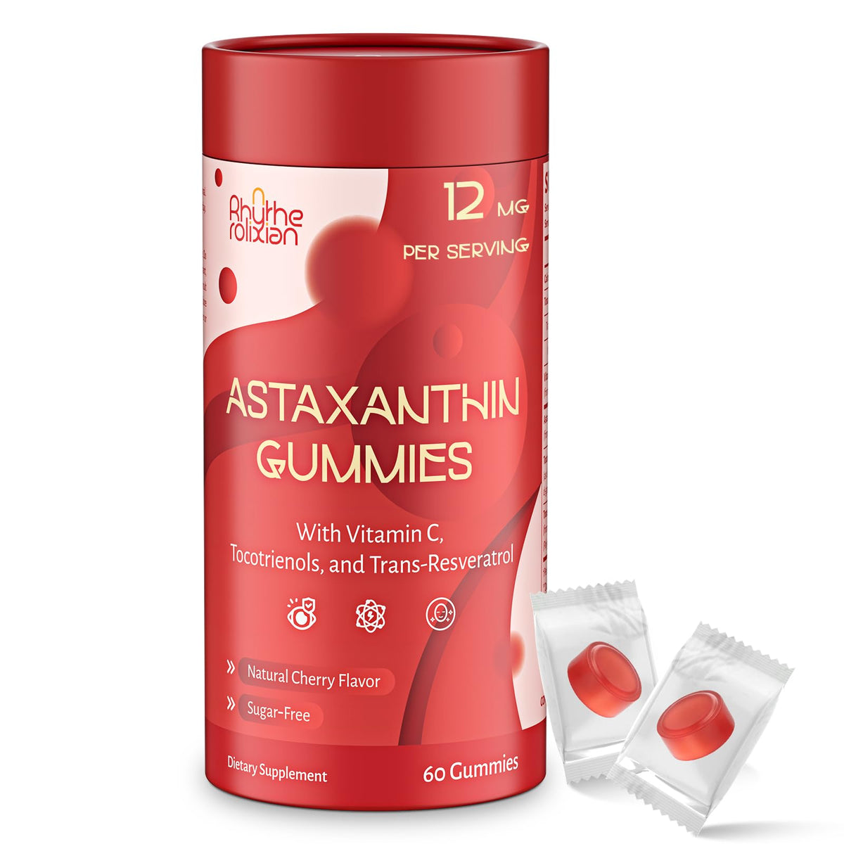 Gummies Astaxanthine RHYTHE ROLIXIAN vue de face