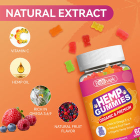 Gummies au chanvre Babivek en présentation sur une table