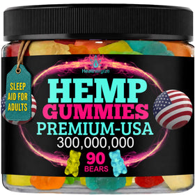 Gummies au chanvre Healthergize 90 oursons dans leur emballage