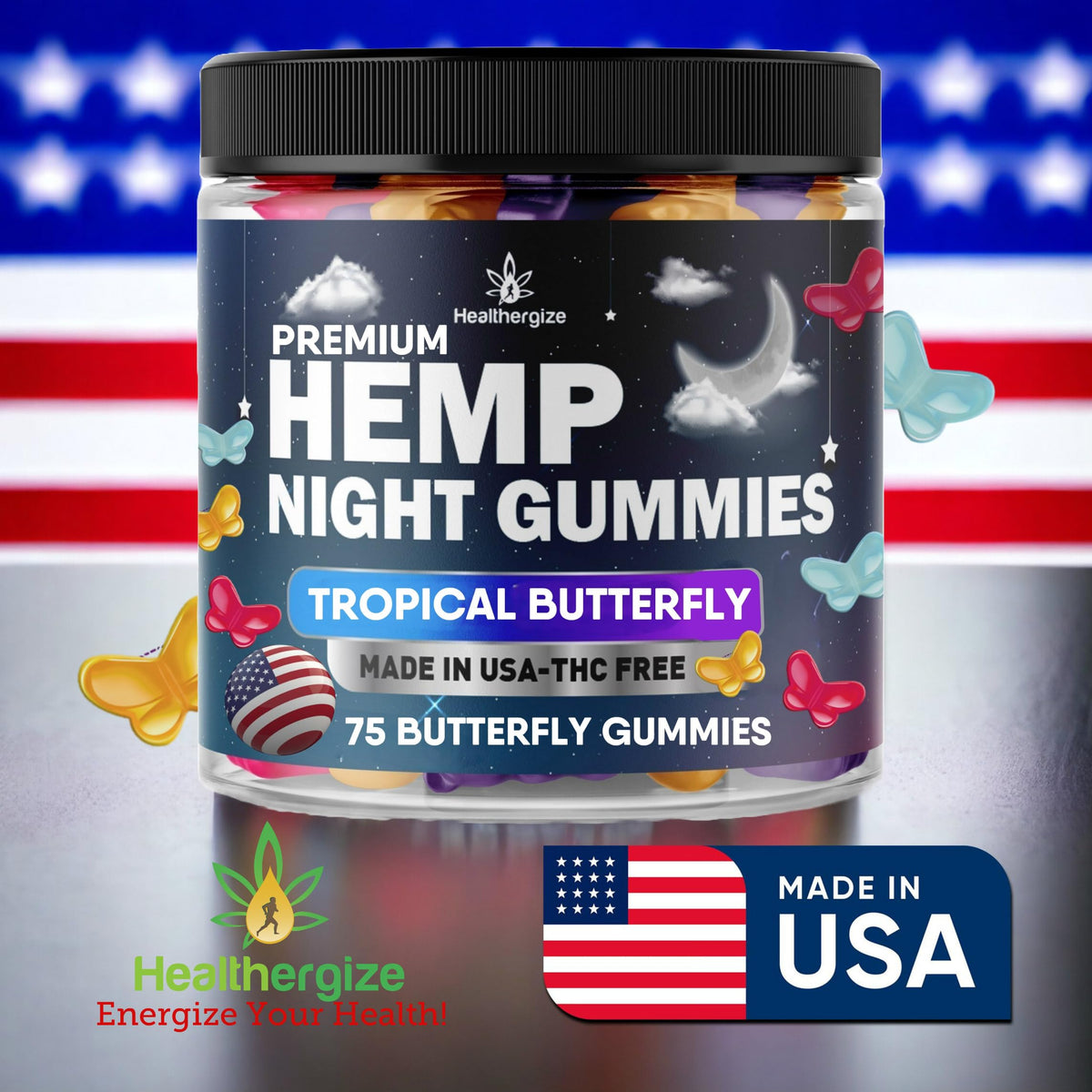 Gummies au chanvre Healthergize avec des fruits