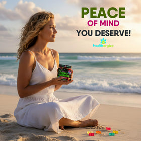 Gummies au chanvre Healthergize, ingrédients sur l'emballage
